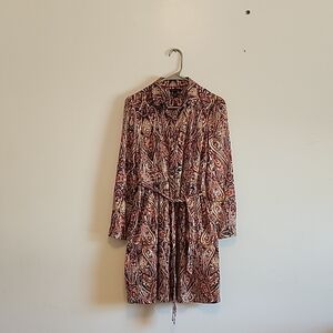 Tommy Hilfiger Multicolor Paisley Dress .Has Pockets.